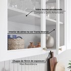 Cozinha Compacta 100% Mdf 4 Peças Com Portas De Vidro America