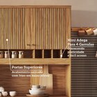 Cozinha Compacta 100% Mdf 4 Portas 1 Gaveta E Mini Adega 101,