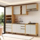Cozinha Compacta 100% Mdf 5 Peças 11 Portas E 5 Gavetas 270cm