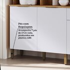 Cozinha Compacta 100% Mdf 6 Portas 1 Gaveta E Mini Adega 151,