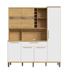 Cozinha Compacta 100% Mdf 6 Portas 1 Gaveta E Mini Adega 178c
