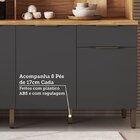 Cozinha Compacta 100% Mdf 8 Portas 2 Gavetas E Mini Adega 200