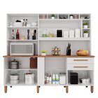 Cozinha Compacta 100% Mdf 8 Portas 2 Gavetas Millena Yescasa