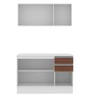 Cozinha Compacta 100% Mdf Madesa Smart 120 Cm Modulada Com Ba