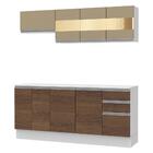 Cozinha Compacta 100% Mdf Madesa Smart 180 Cm Modulada Com Ba