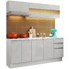 Cozinha Compacta 100% Mdf Madesa Smart 180 Cm Modulada Com Ba