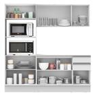 Cozinha Compacta 100% Mdf Madesa Smart 190 Cm Com Armário, Ba