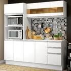 Cozinha Compacta 100% Mdf Madesa Smart 190 Cm Com Armário, Ba