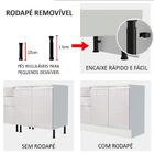 Cozinha Compacta 100% Mdf Madesa Smart 190 Cm Com Armário, Ba