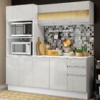 Cozinha Compacta 100% Mdf Madesa Smart 190 Cm Com Armário, Ba