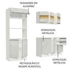 Cozinha Compacta 100% Mdf Madesa Smart 190 Cm Com Armário, Ba