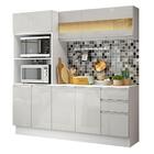 Cozinha Compacta 100% Mdf Madesa Smart 190 Cm Com Armário, Ba