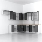 Cozinha Compacta 10 Peças 5 Aéreos 4 Balcões 1 Paneleiro Dupl