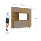 Cozinha Compacta 10 Portas 1 Gaveta 1 Nicho Para Forno Lara M