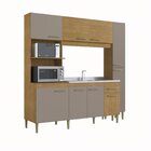 Cozinha Compacta 10 Portas 1 Gaveta 1 Nicho Para Forno Lara M