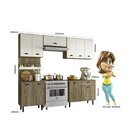 Cozinha Compacta 10 Portas 1 Gaveta Pepper Nicioli Carvalho R