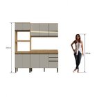 Cozinha Compacta 10 Portas 2 Gavetas 100% Mdf Com Tampo E Pux