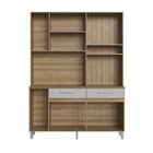 Cozinha Compacta 10 Portas 2 Gavetas 1 Nicho Para Forno 611 C