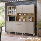 Cozinha Compacta 10 Portas 2 Gavetas Amora Amêndola Touch/nud