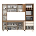 Cozinha Compacta 10 Portas 2 Gavetas Bc01 Nature/off White -