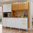 Cozinha Compacta 10 Portas 2 Gavetas Jonas Cinamomo/ Branco A