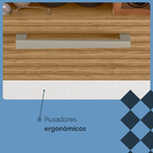 Cozinha Compacta 10 Portas E 2 Gavetas Freijó