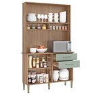 Cozinha Compacta 115cm 4 Portas 2 Gavetas Millena  Manchester