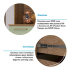 Cozinha Compacta 120,30cm 6 Portas E 2 Gavetas Com Tampo 351