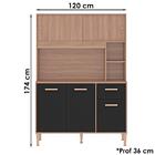 Cozinha Compacta 120 Cm 5 Portas C202 Fell