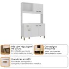 Cozinha Compacta 120cm 100% Mdf 15cm 5 Portas E 1 Gaveta Bran