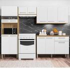 Cozinha Compacta 12 Portas E 1 Gaveta Freijó