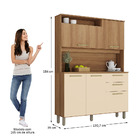 Cozinha Compacta 130 70cm 5 Portas E 2 Gavetas Com Tampo 352