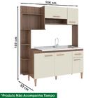 Cozinha Compacta 156 Cm Para Pia 5 Portas Cc18 Fell