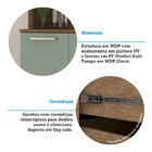 Cozinha Compacta 165,40cm 7 Portas E 2 Gavetas Com Tampo 353