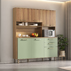 Cozinha Compacta 165 40cm 7 Portas E 2 Gavetas Com Tampo 353