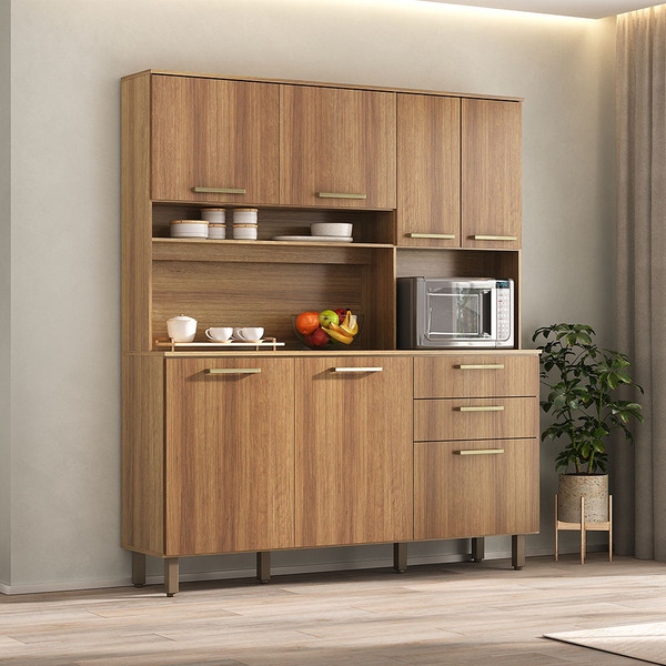 Cozinha Compacta 165 40cm 7 Portas E 2 Gavetas Com Tampo 353