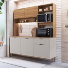 Cozinha Compacta 180cm Com Tampo E Espaço Para Forno E Microo