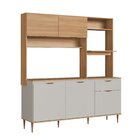 Cozinha Compacta 180cm Com Tampo E Espaço Para Forno E Microo