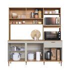 Cozinha Compacta 180cm Com Tampo E Espaço Para Forno E Microo