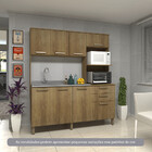 Cozinha Compacta 182,10cm 8 Portas E 2 Gavetas Sem Tampo Sem