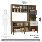 Cozinha Compacta 182 10cm 8 Portas E 2 Gavetas Sem Tampo Sem