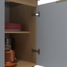 Cozinha Compacta 185 Cm Largura Zafira Nogal/grey