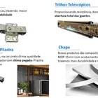 Cozinha Compacta 185 Cm Tais Com Pilastra Em Aço Xingu/aragua