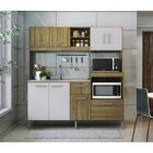 Cozinha Compacta 186cm Com 8 Portas, 1 Gaveta E 3 Nichos 2203
