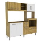 Cozinha Compacta 186cm Com 8 Portas, 1 Gaveta E 3 Nichos 2203