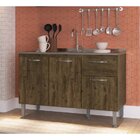 Cozinha Compacta 1 Armário Aereo 3 Portas 1 Balcão 3 Portas E