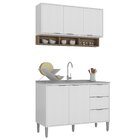 Cozinha Compacta 1 Balcão 1 Armário Aéreo Inovatta Hecol Móve