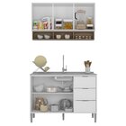 Cozinha Compacta 1 Balcão 1 Armário Aéreo Inovatta Hecol Móve