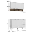 Cozinha Compacta 1 Balcão 1 Armário Aéreo Inovatta Hecol Móve