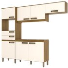 Cozinha Compacta 1 Balcão Com Tampo 1 Armário Alto E 1 Armári